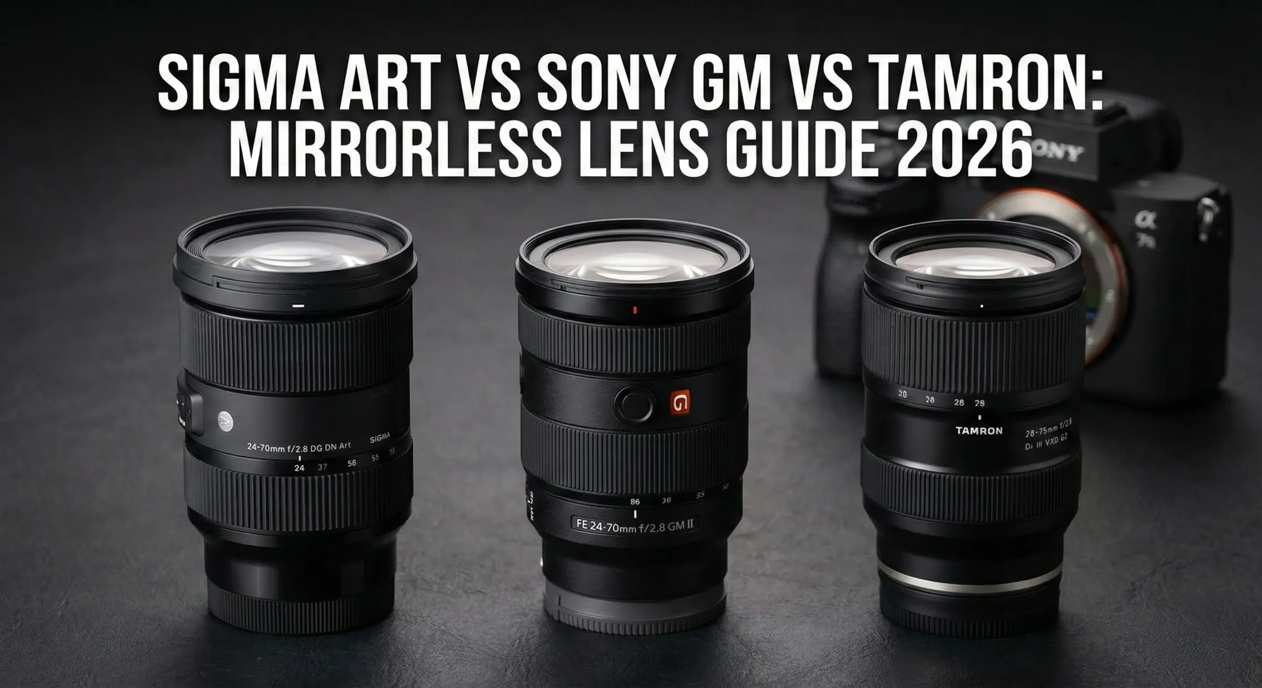 Sigma Art vs Sony GM vs Tamron: Mirrorless Lens Guide 2026